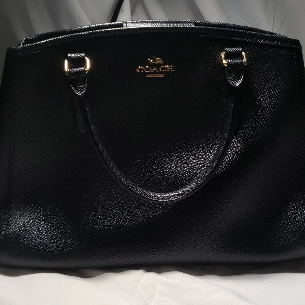 Coach Black Satchel Bag - Picture 1 of 4